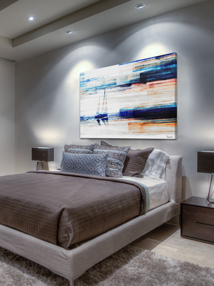 "Aegean Sea" Fine Art Canvas Print, 18"x12"