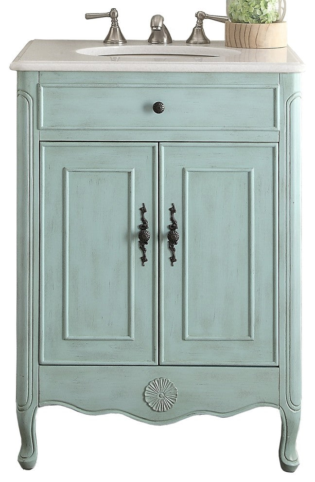 26" Cottage-Style 2-Door Daleville Bathroom Sink Vanity