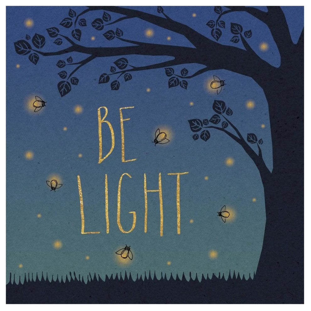 "Twilight Fireflies IV" Digital Paper Print by Laura Marshall, 42"x42"