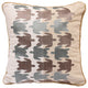 Turtle embroidered linen pillow, 18"x18"