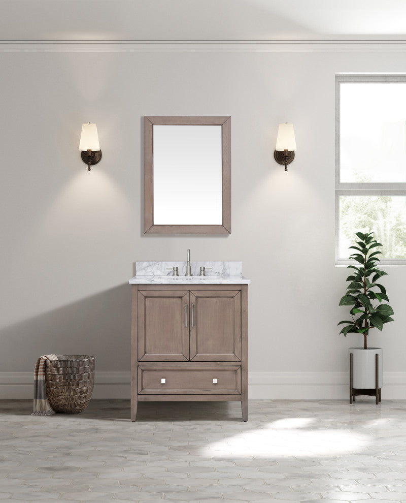 Avanity Everette 30 in. Vanity Only in Gray Oak