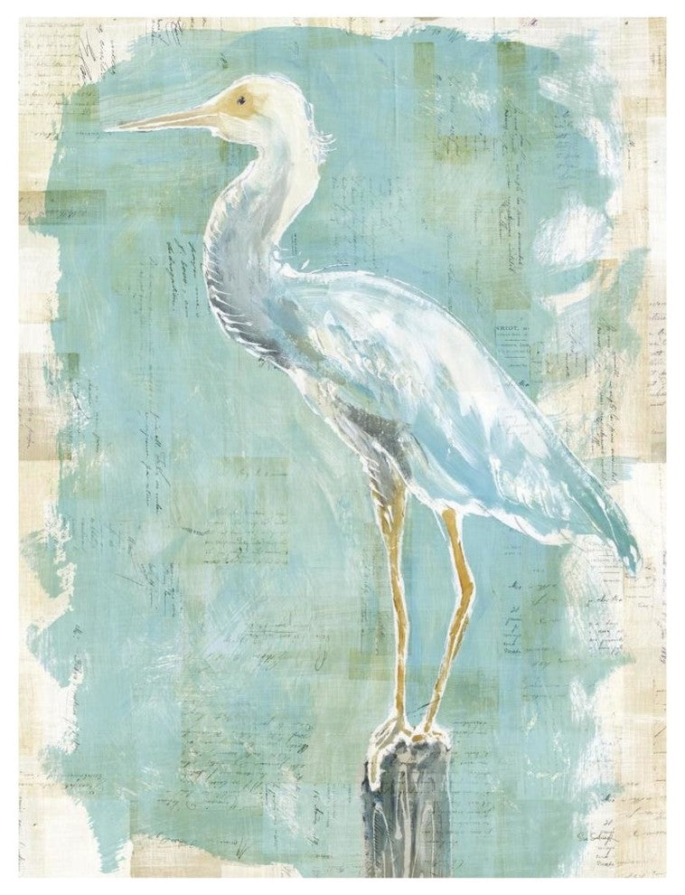 "Coastal Egret II v2" Digital Paper Print by Sue Schlabach, 32"x42"