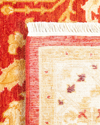 Eclectic, One-of-a-Kind Hand-Knotted Area Rug Orange, 4' 1" x 6' 2"