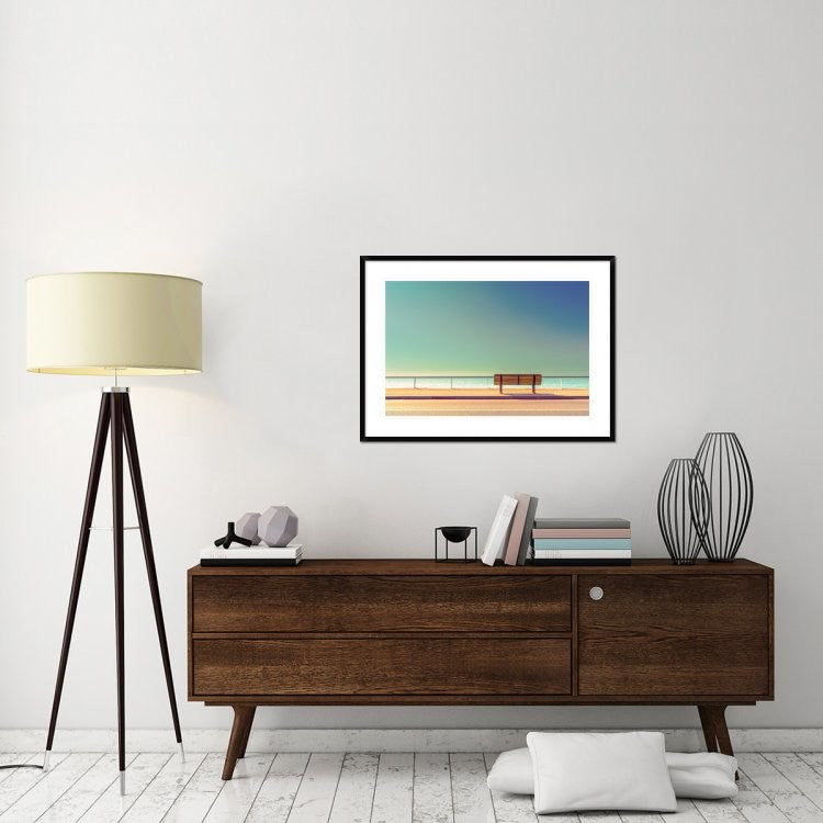 "The Bench" Framed Digital Print by Arnaud Bratkovic, 38"x28"