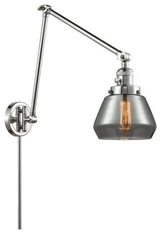 Fulton Swing Arm With Switch, Polished Chrome, Plated Smoke, Plated Smoke