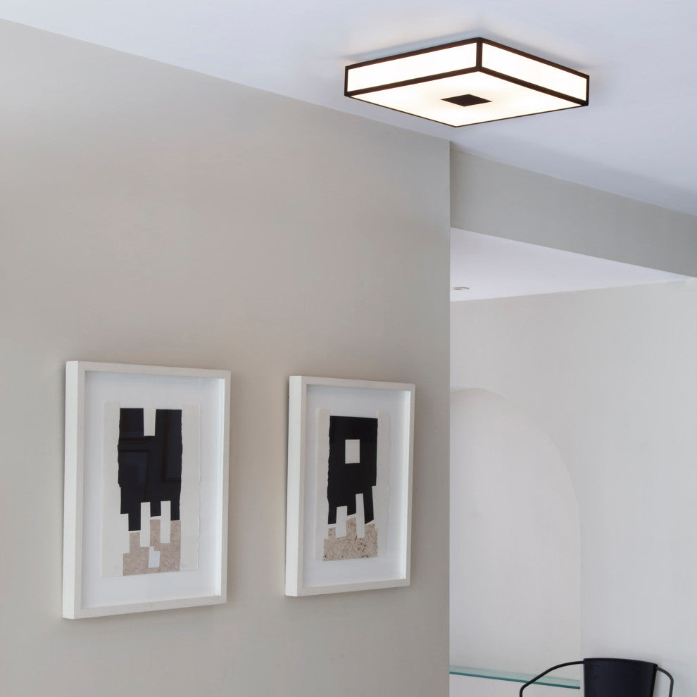 Astro Mashiko 400 Square, Dimmable Bathroom Ceiling Light (Bronze)