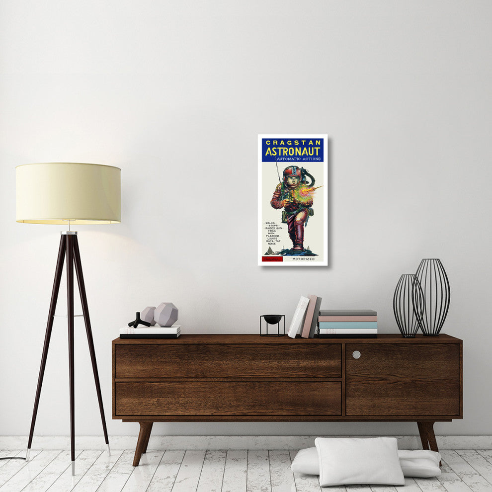 "Cragstan Astronaut Automatic Actions" Digital Paper Print by Retrobot, 17"x32"