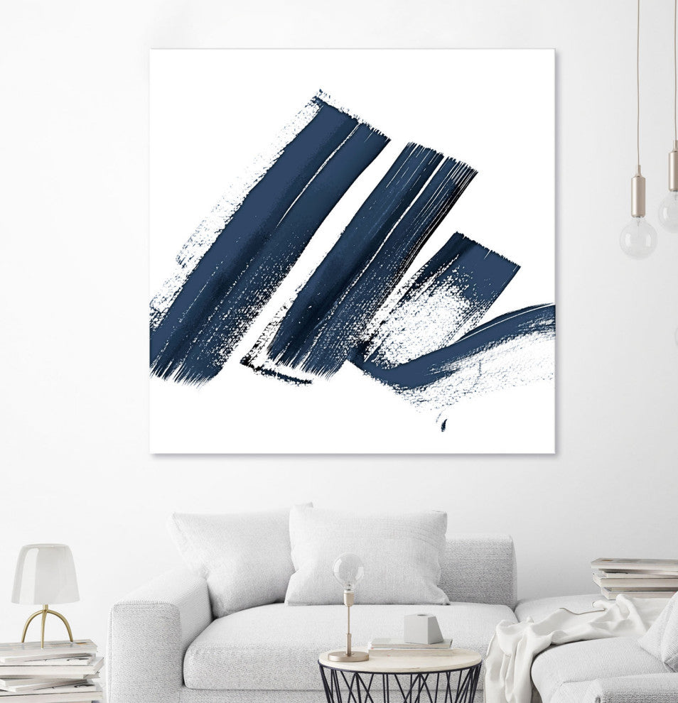 New Navy Signs I - 54 x 54 by Patricia Pinto