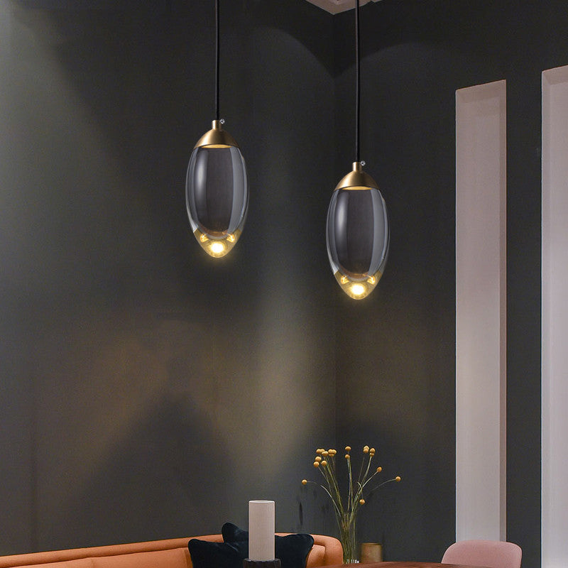 MIRODEMIÂ® Bergeggi | Copper Crystal Pendant Light in the Shape of Balls, Warm Light