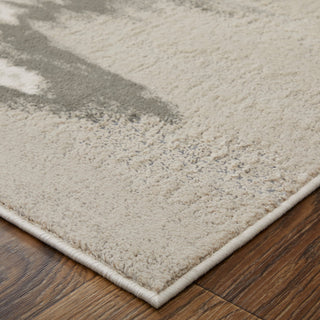Orin Modern Abstract, Gray/Taupe/Ivory, 6'7"x9'6" Area Rug