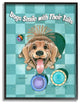 Stupell Industries Dogs Smile With Their Tails Funny Cartoon Pet Design, 24"x30"