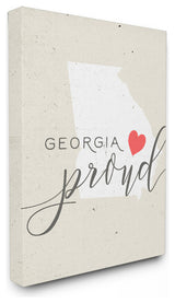 Georgia Proud, 24x30, Stretched Canvas Wall Art