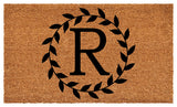 Calloway Mills Laurel Wreath Doormat, Letter R