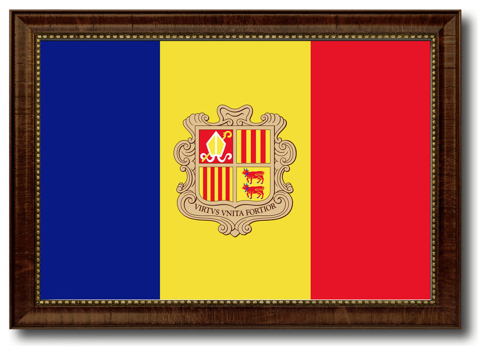 Andorra Country Flag Canvas Print, 27"x39"