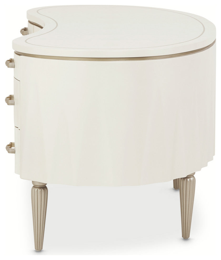 London Place Desk - Creamy Pearl