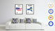 New York State Flag Canvas, 13"x17"