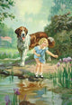 Tuesday and Penny- Gallery Wrapped Canvas Art 28" x 42"