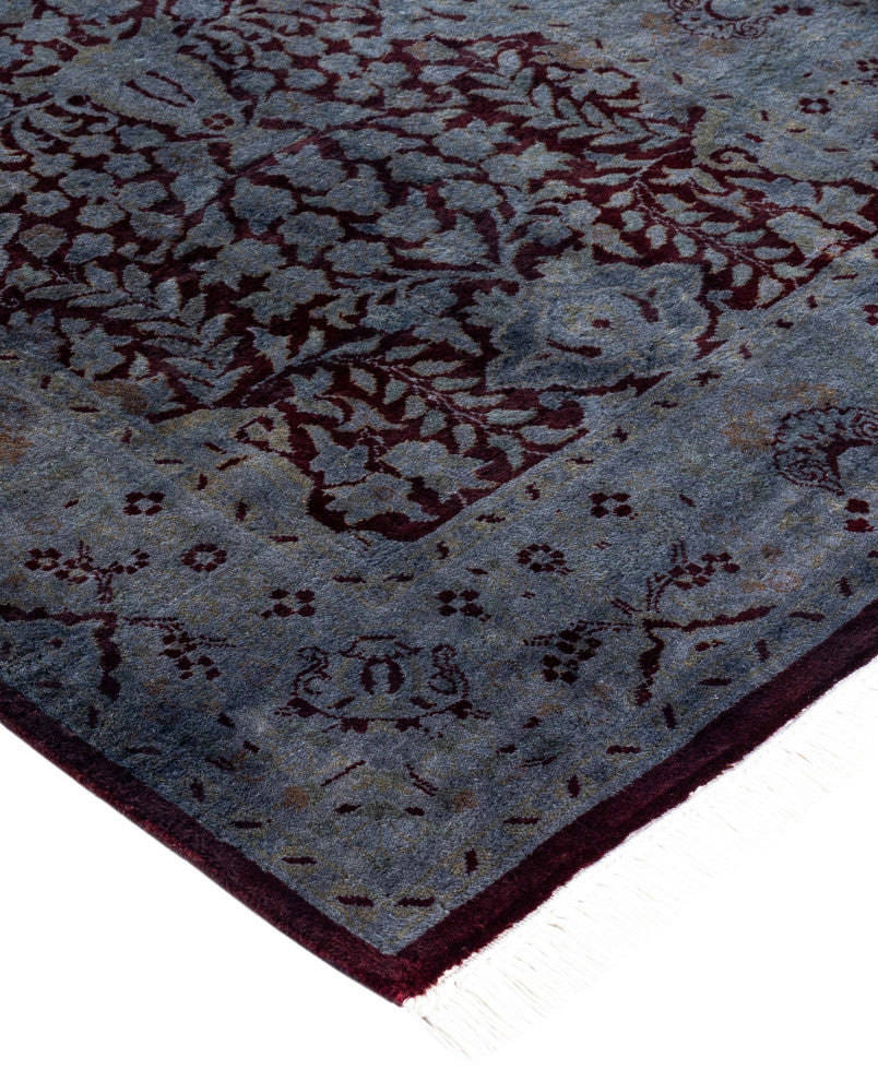Overdyed One-of-a-Kind Hand-Knotted Area Rug Gray, 2' 6" x 9' 3"