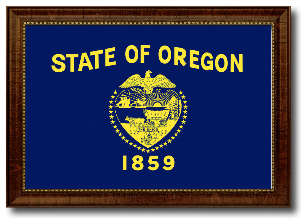 Oregon State Flag Canvas Print, 21"x30"