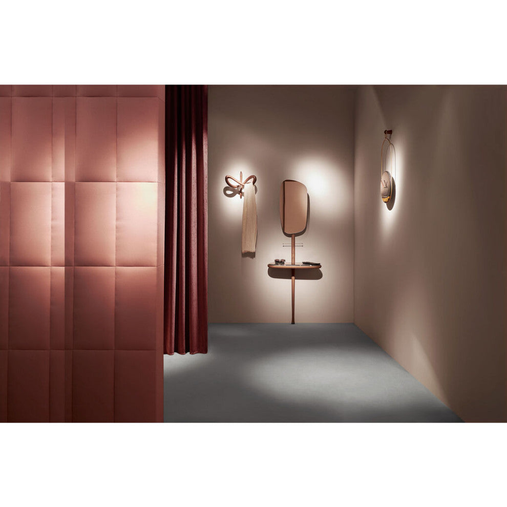 Nomon Recibidor Hallway Furniture, Natural Walnut and Polished Brass