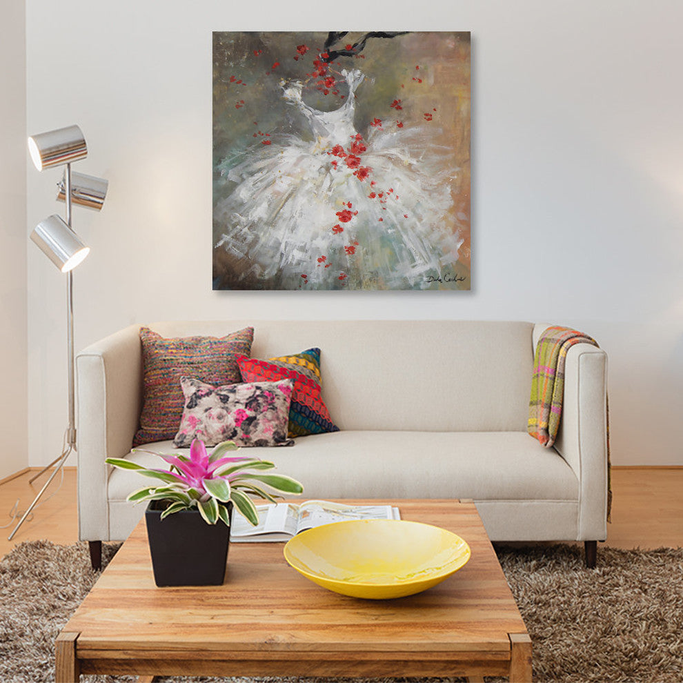 "Rouge I" by Debi Coules, Canvas Print, 18"x18"