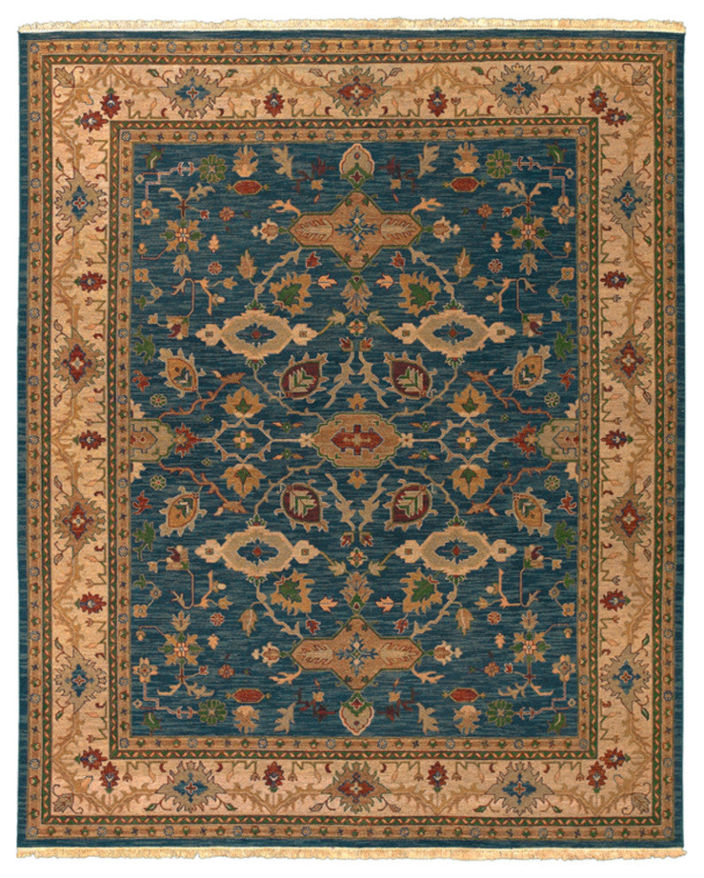 Surya Soumek SMK-102 Traditional Area Rug, Dark Green, 10' x 14' Rectangle