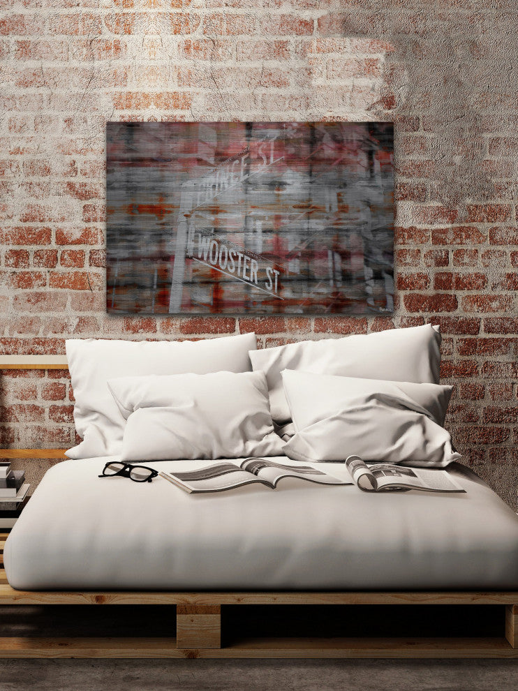 "Prince and Wooster" Print on Brushed Aluminum, 36"x24"
