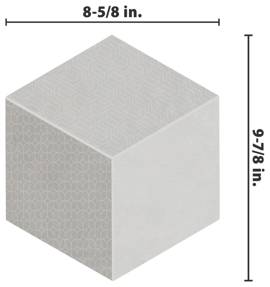 Panama Hex Diamond Deco Porcelain Floor and Wall Tile