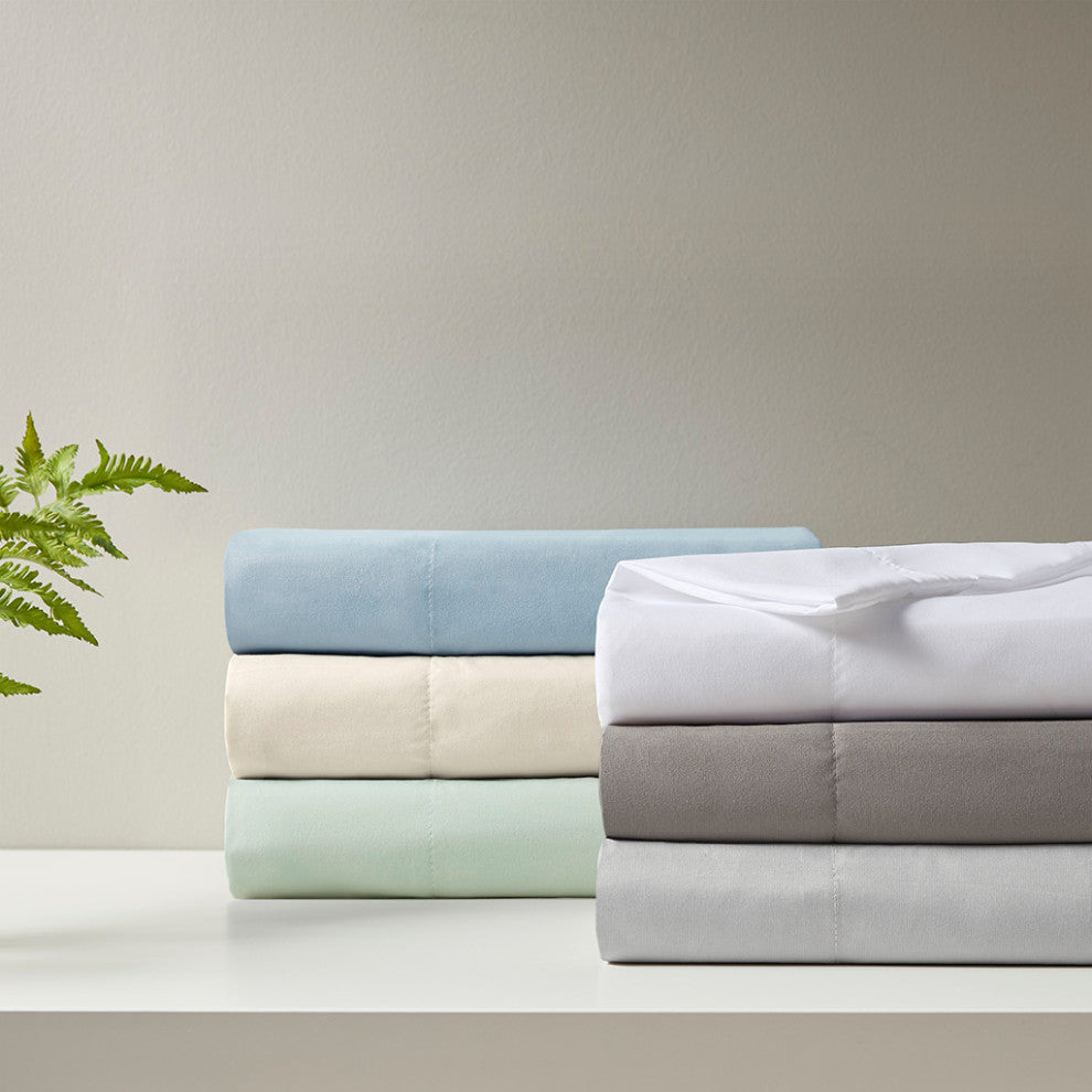 Sleep Philosophy Smart Cool Microfiber Sheet Set, White