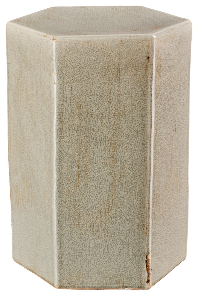 Porto Ceramic Indoor/Outdoor Side Table, Pistachio, Small