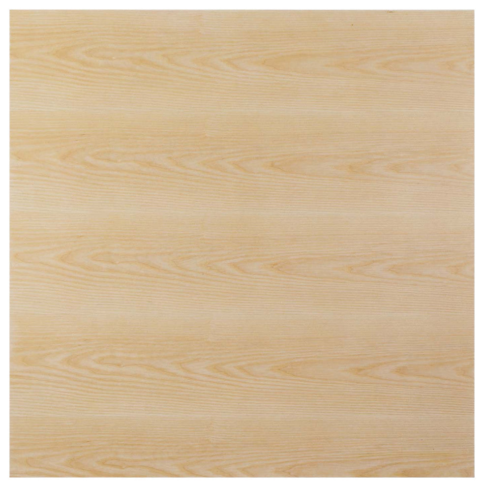 40" Dining Table, Square, Natural Gold, Metal, Modern, Mid Century