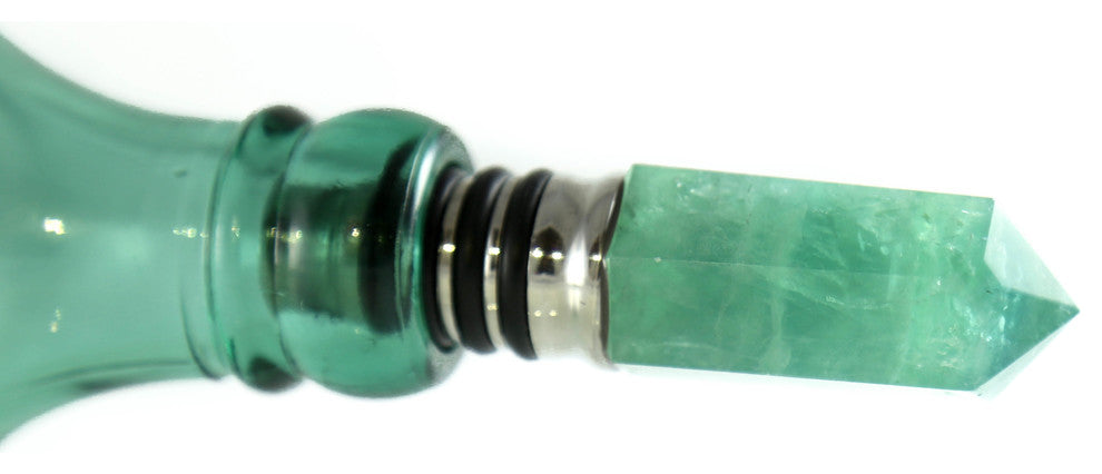 Green Fluorite Wine Stopper