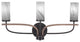 Monterey 3-Light Bath Bar, Matte Black & Painted Distressed, Onyx Swirl
