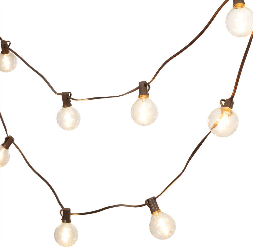 15-foot Long Solar Patio Light String, G50 Bulbs