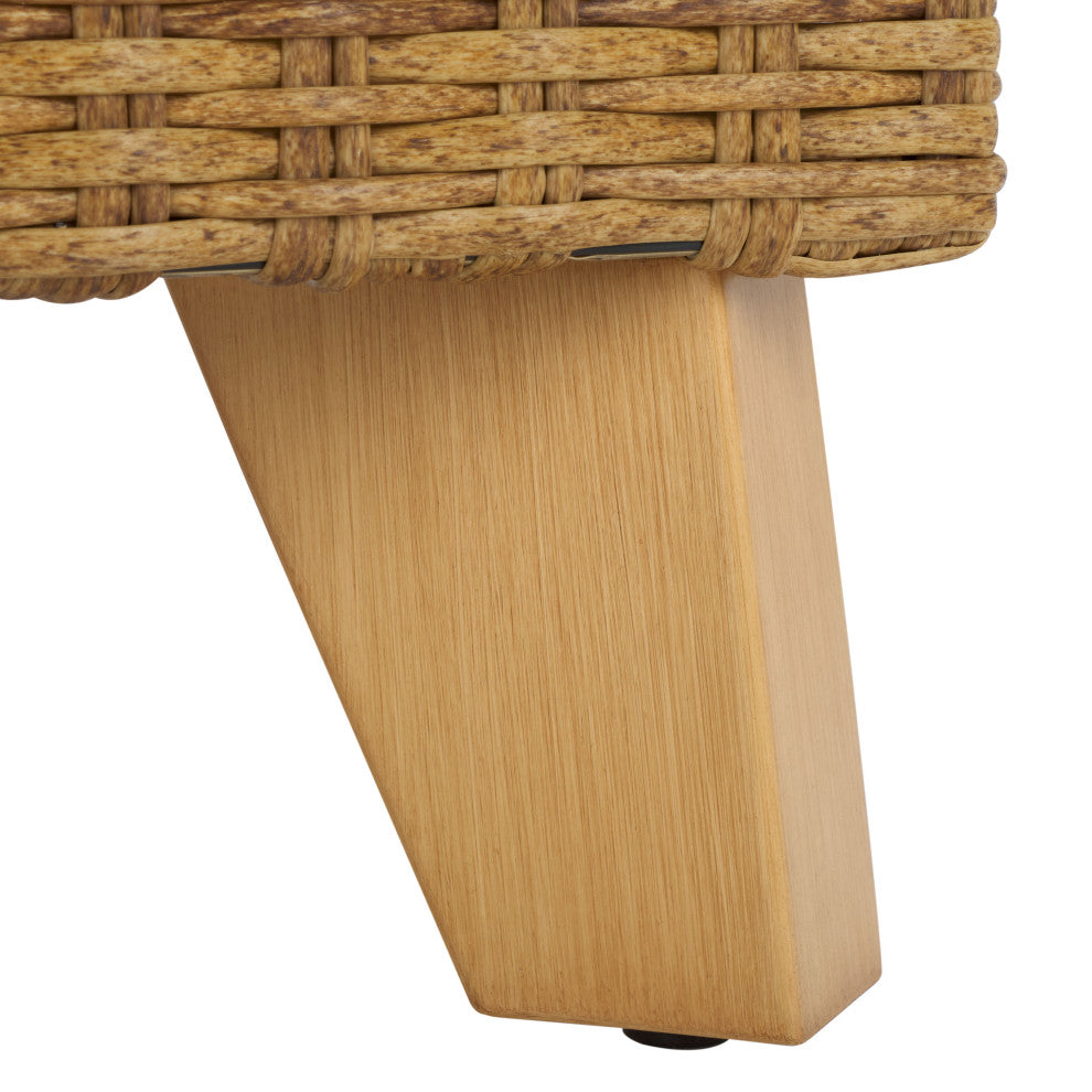 Safavieh Couture Indoor-Outdoor Margarita Wicker Coffee Table, Natural