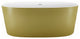 Mokleba 59-in Freestanding Tub With Drain and Overflow, CUPC Certified, Yellow