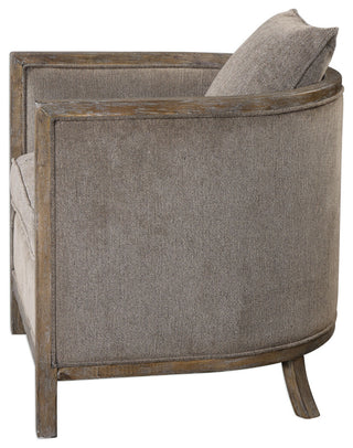 Uttermost Viaggio Gray Chenille Accent Chair