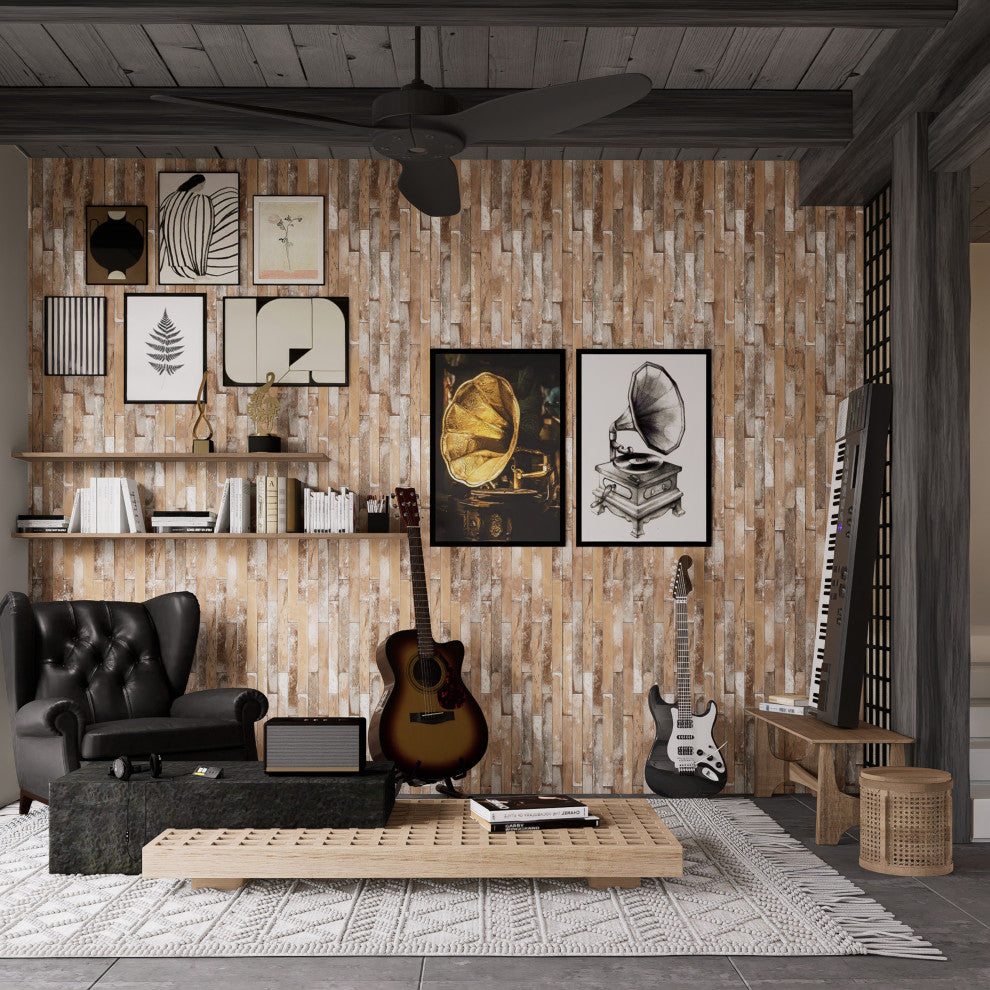 Sedona Charcoal Porcelain Floor and Wall Tile, Multi