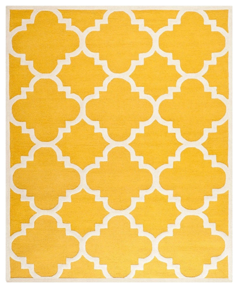 Safavieh Cambridge CAM140Q 8'' Round Gold Rug