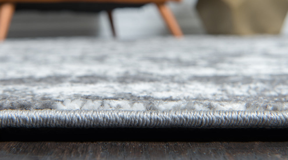 Unique Loom Gray Vivaldi Rosso 5' 0 x 8' 0 Area Rug