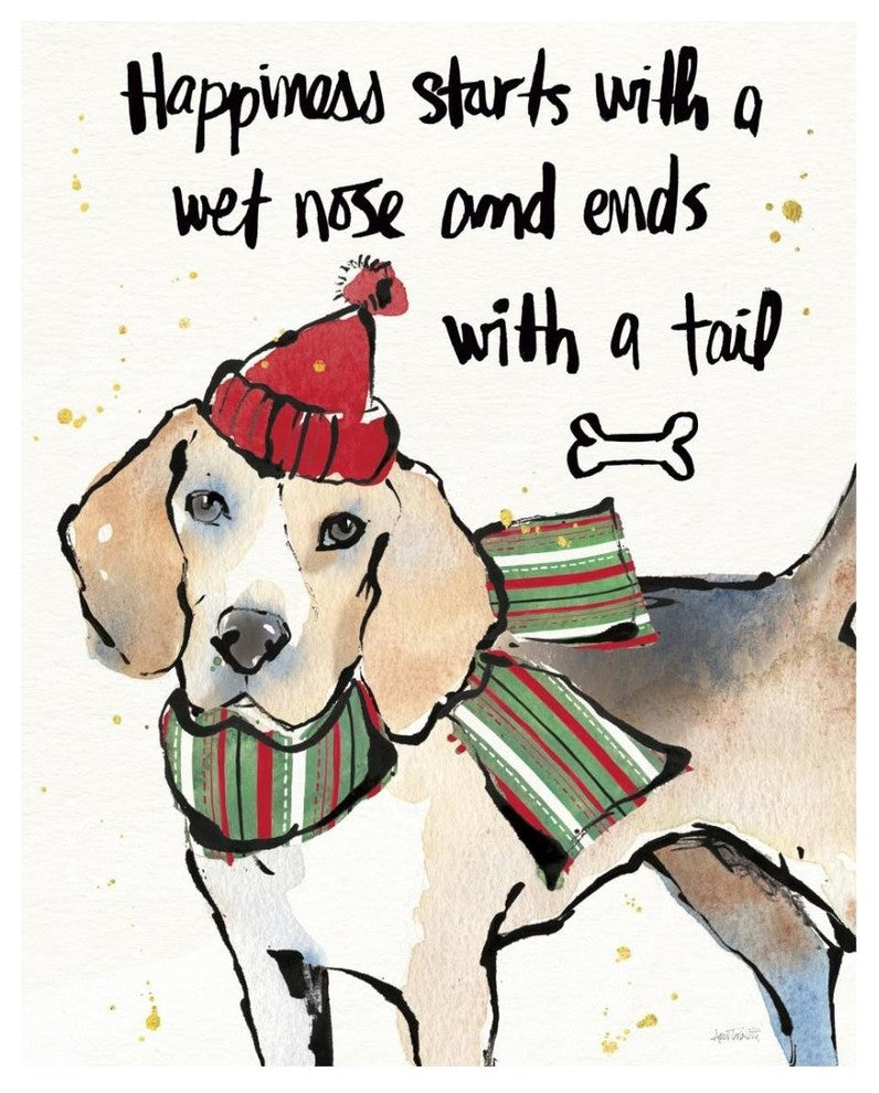 "Strike a Paws IV Christmas" Digital Paper Print by Anne Tavoletti, 22"x26"