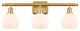 Innovations 516-3W-SG-G121-6-LED 3 Light Bath Vanity Light, Satin Gold