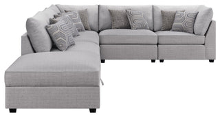 Cambria 6-piece Upholstered Modular Sectional Sofa Grey