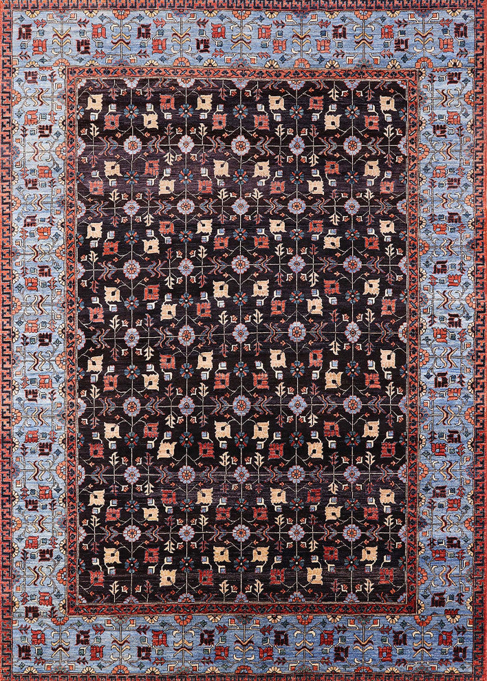 Ahgly Company Indoor Rectangle Mid-Century Modern Area Rugs, 8' x 12'