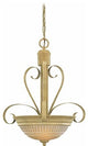 Florentia 2-Light Golden Coral Interior Pendant