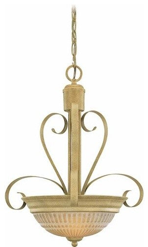 Florentia 2-Light Golden Coral Interior Pendant