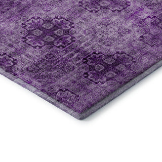 Premium Machine Washable Mayfield AMF557 Eggplant 3' x 5' Rug