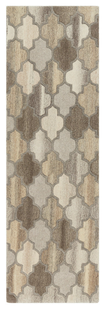 Surya Forum FM-7208 Transitional Area Rug, Dark Brown, 3' x 12' Runner