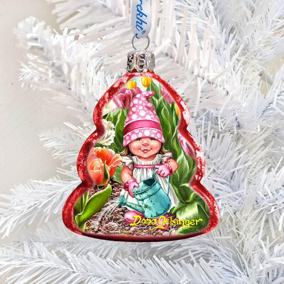 Spring Blossom Dwarf Mercury Glass Ornament