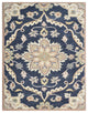HAND TUFTED WOOL ECO-FRIENDLY AREA RUGS - Charcoal , Oriental Design